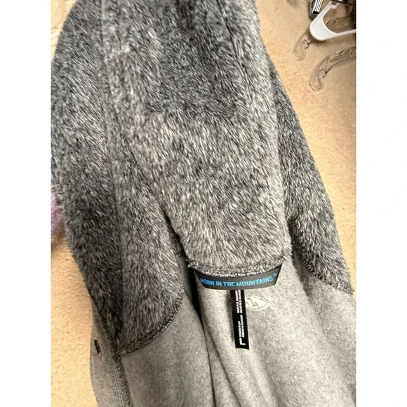 KÜHL Spyrit Hooded Gray Fleece Snap Jacket Women's L Outdoor Pockets - Picture 9 of 16